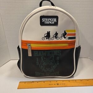 Netflix STRANGER THINGS Hawkins High School 1986 Multi-Colored Mini Backpack